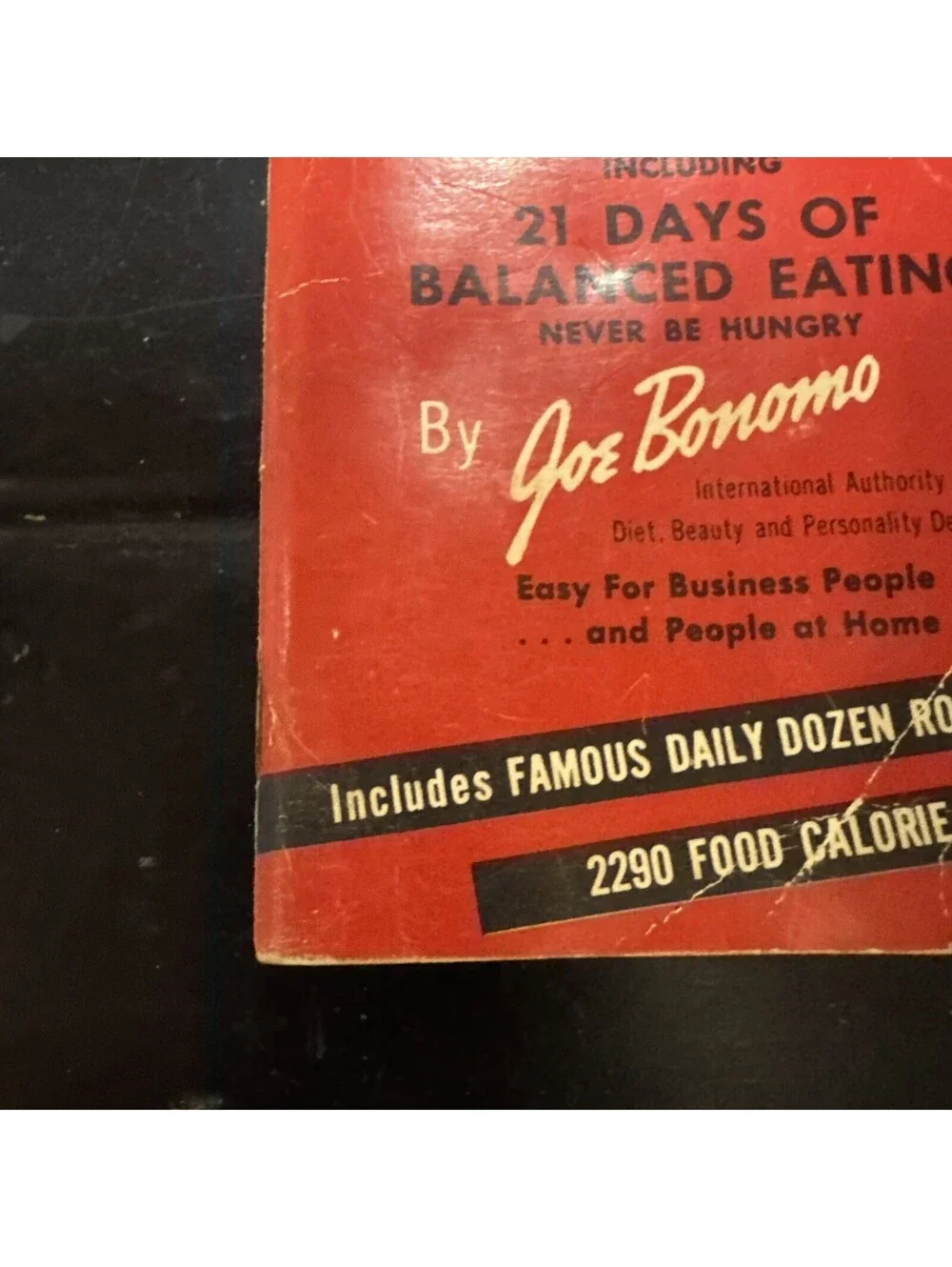 1956 Joe Bonomo Calorie Counter and Control Guide 2290 Food Calorie Listings